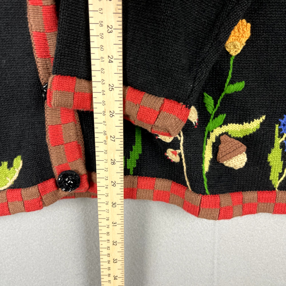 Vintage Storybook Knits Cardigan Sweater Womens 3X 3D Knit Grandmacore Retro NWT - Picture 11 of 16
